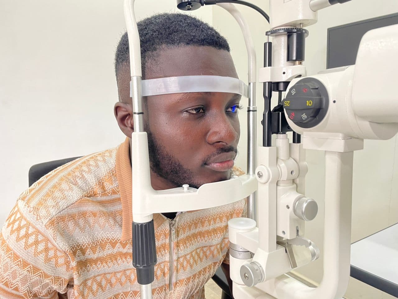Eye examination at Lead Opticals