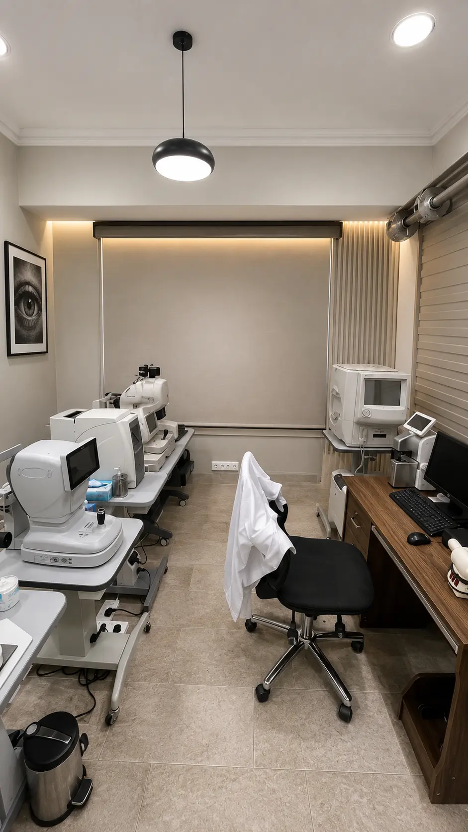 Lead Opticals consultation room with diagnostic eye-care equipment